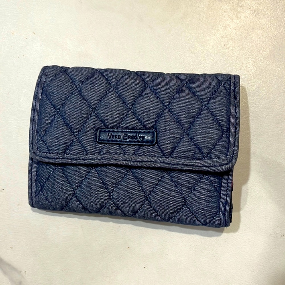 Vera Bradley Denim Moonlight Navy Wallet